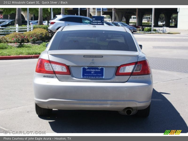 Quick Silver / Black 2012 Mitsubishi Galant SE