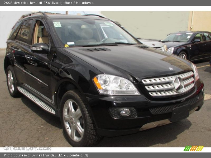 Black / Macadamia 2008 Mercedes-Benz ML 350 4Matic