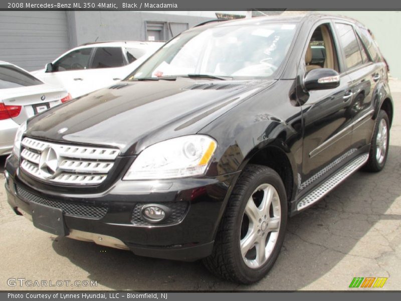 Black / Macadamia 2008 Mercedes-Benz ML 350 4Matic