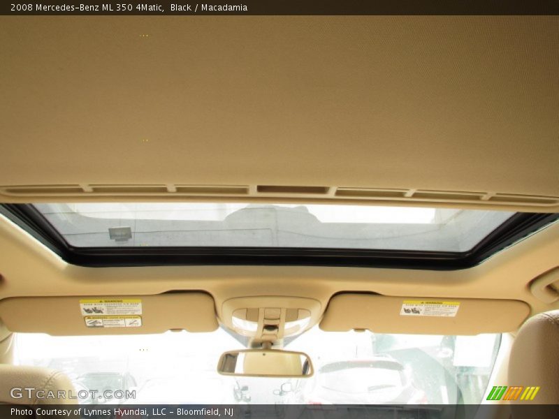 Black / Macadamia 2008 Mercedes-Benz ML 350 4Matic