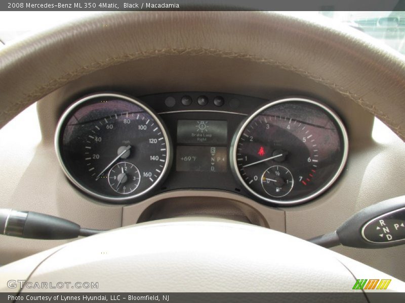 Black / Macadamia 2008 Mercedes-Benz ML 350 4Matic