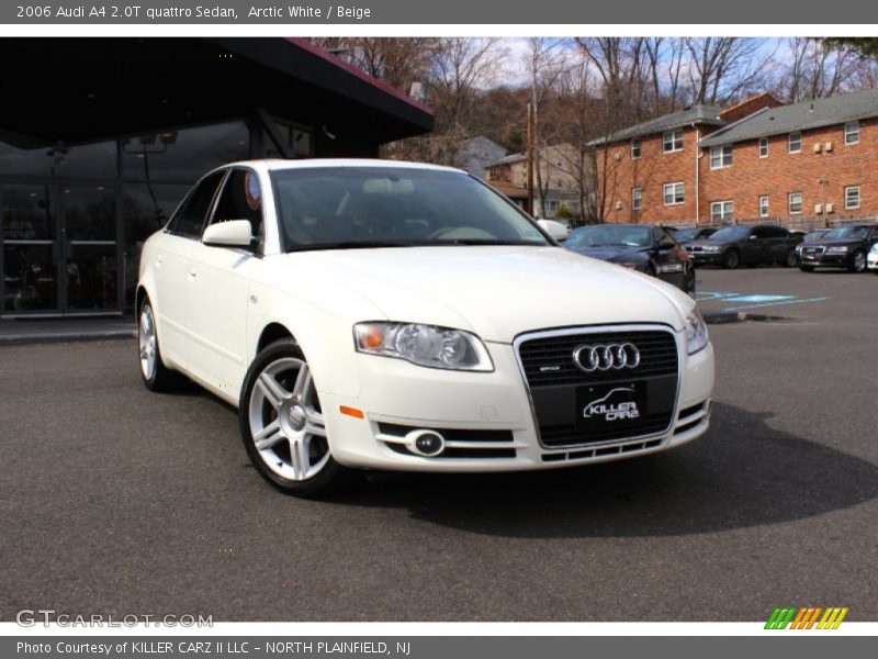 Arctic White / Beige 2006 Audi A4 2.0T quattro Sedan