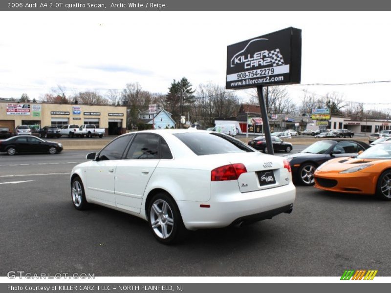 Arctic White / Beige 2006 Audi A4 2.0T quattro Sedan