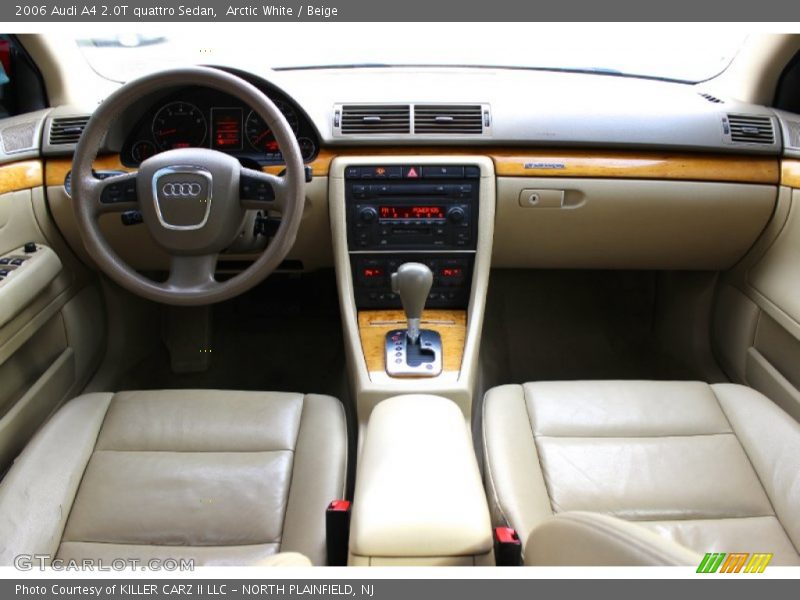 Arctic White / Beige 2006 Audi A4 2.0T quattro Sedan