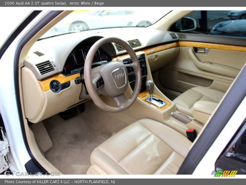 Arctic White / Beige 2006 Audi A4 2.0T quattro Sedan