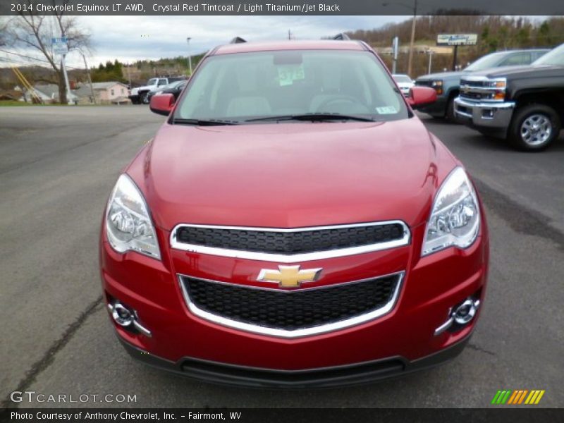 Crystal Red Tintcoat / Light Titanium/Jet Black 2014 Chevrolet Equinox LT AWD