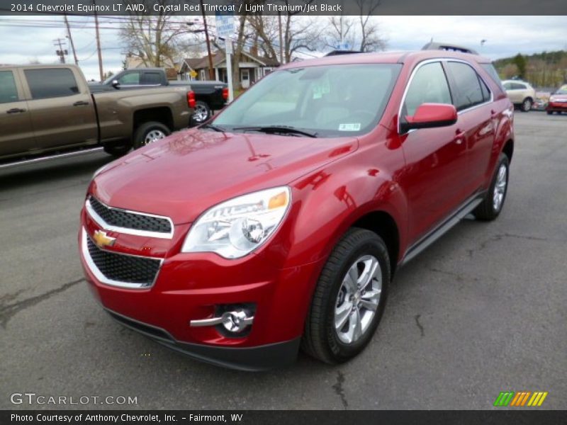 Crystal Red Tintcoat / Light Titanium/Jet Black 2014 Chevrolet Equinox LT AWD