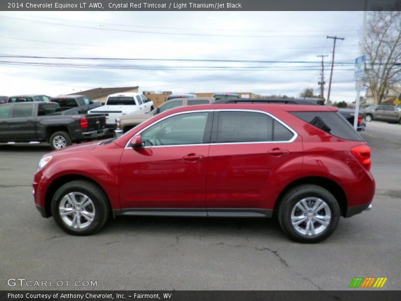 Crystal Red Tintcoat / Light Titanium/Jet Black 2014 Chevrolet Equinox LT AWD