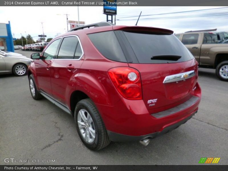 Crystal Red Tintcoat / Light Titanium/Jet Black 2014 Chevrolet Equinox LT AWD