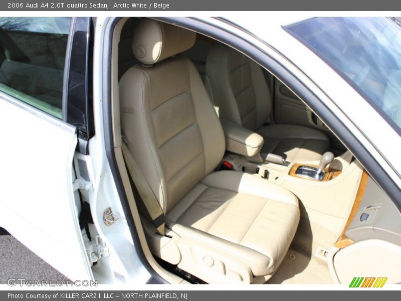 Arctic White / Beige 2006 Audi A4 2.0T quattro Sedan