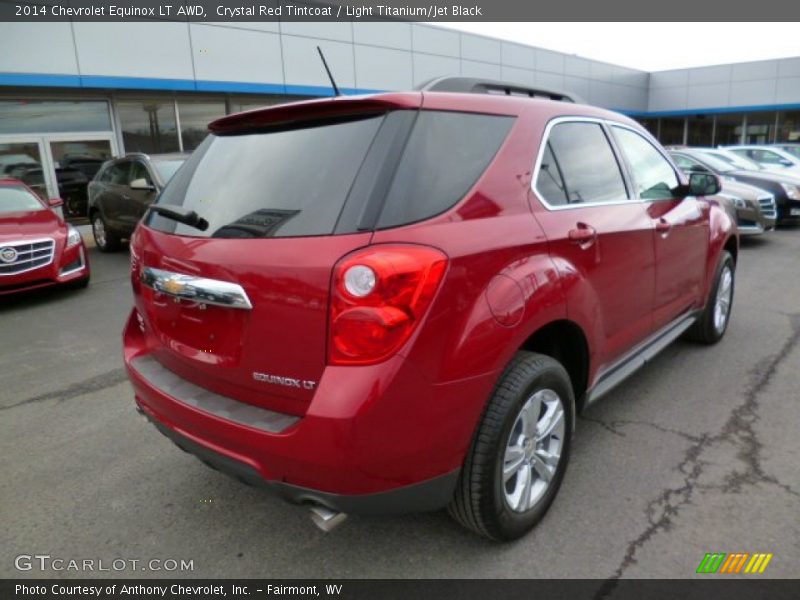 Crystal Red Tintcoat / Light Titanium/Jet Black 2014 Chevrolet Equinox LT AWD