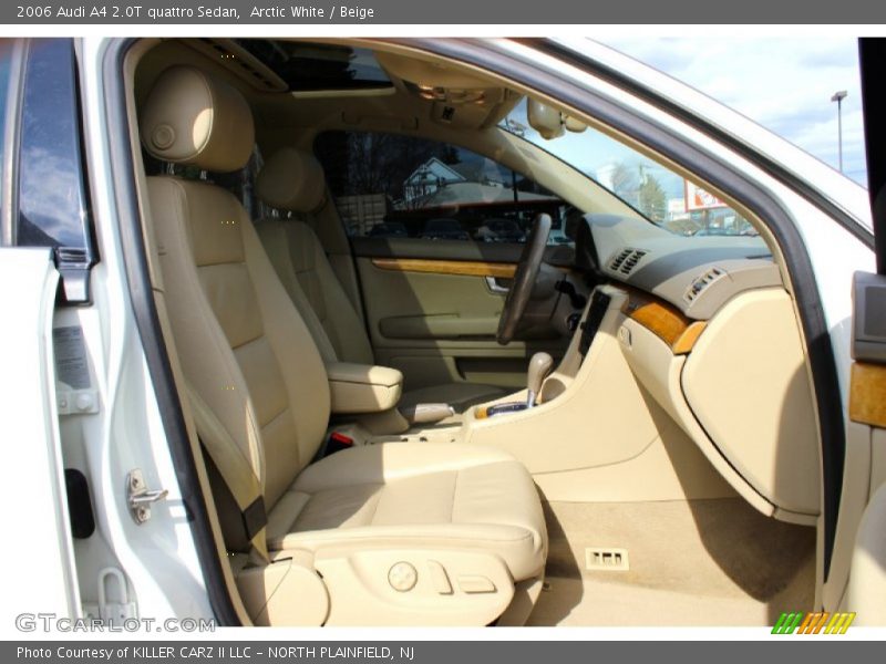 Arctic White / Beige 2006 Audi A4 2.0T quattro Sedan