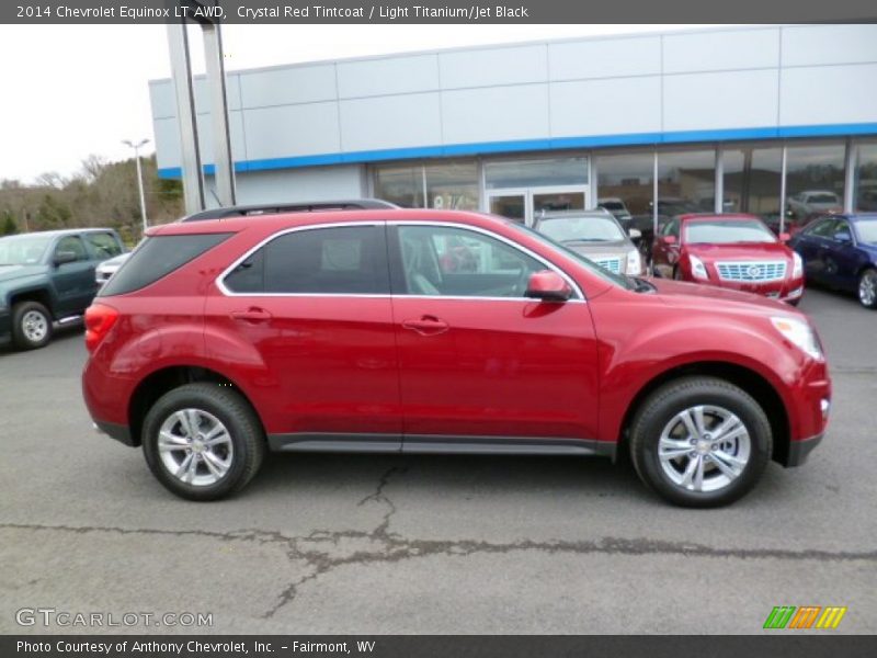 Crystal Red Tintcoat / Light Titanium/Jet Black 2014 Chevrolet Equinox LT AWD