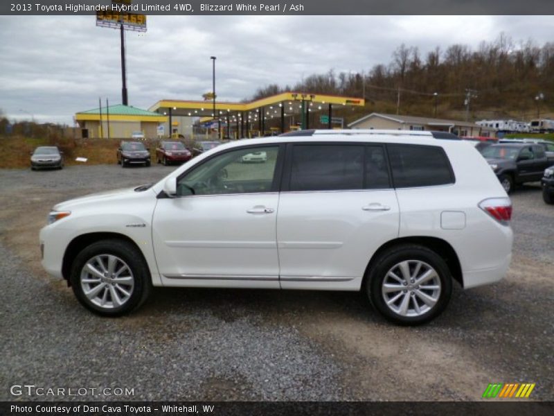 Blizzard White Pearl / Ash 2013 Toyota Highlander Hybrid Limited 4WD