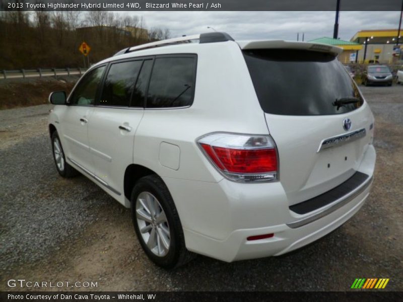 Blizzard White Pearl / Ash 2013 Toyota Highlander Hybrid Limited 4WD
