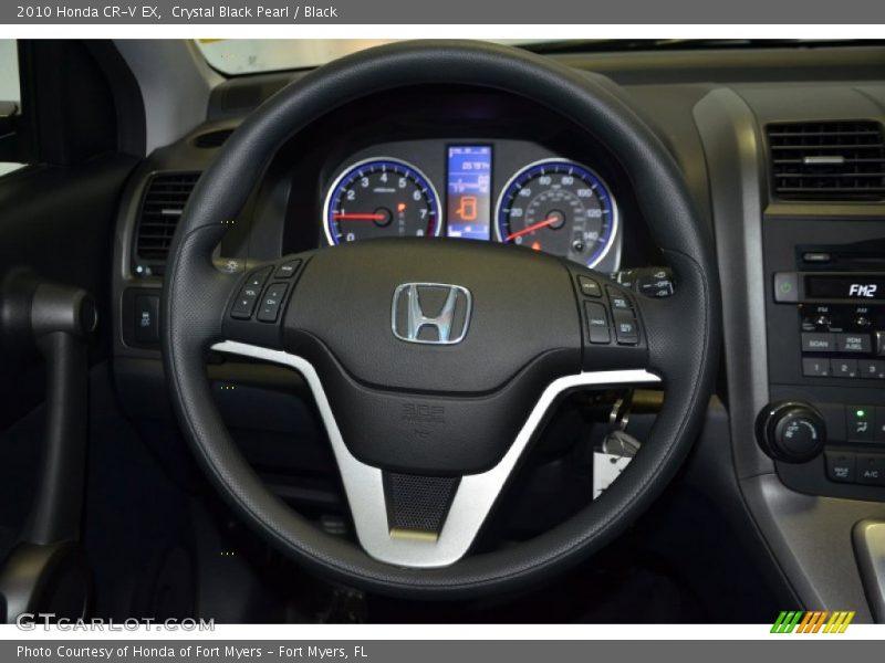 Crystal Black Pearl / Black 2010 Honda CR-V EX