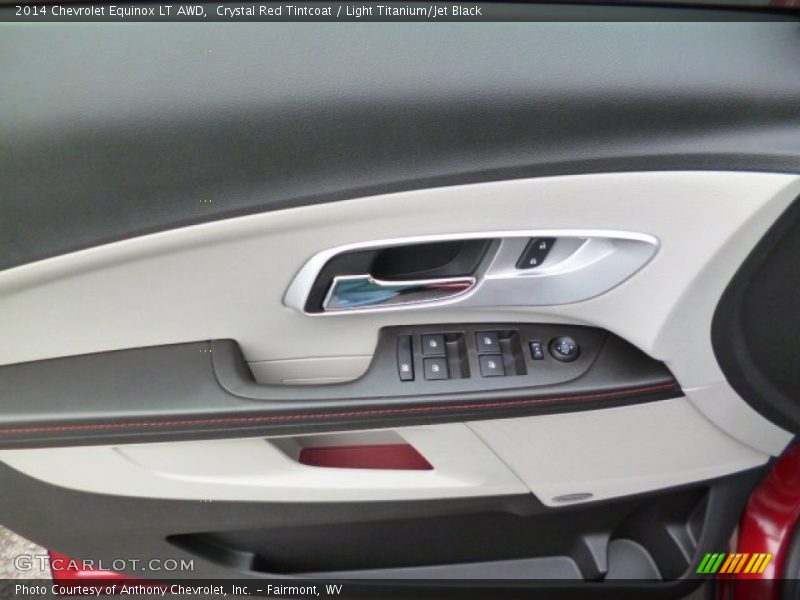 Crystal Red Tintcoat / Light Titanium/Jet Black 2014 Chevrolet Equinox LT AWD