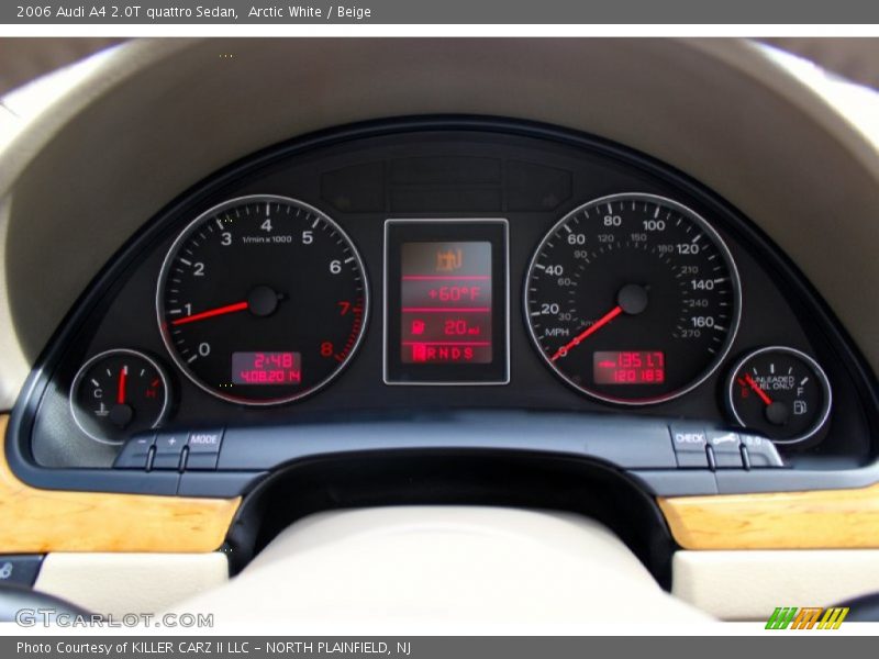 Arctic White / Beige 2006 Audi A4 2.0T quattro Sedan