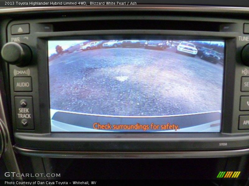 Blizzard White Pearl / Ash 2013 Toyota Highlander Hybrid Limited 4WD