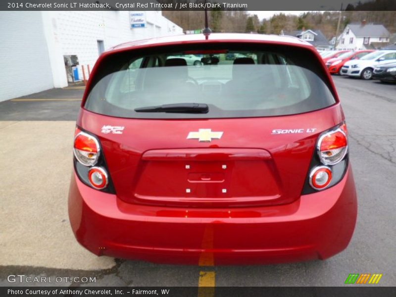 Crystal Red Tintcoat / Jet Black/Dark Titanium 2014 Chevrolet Sonic LT Hatchback