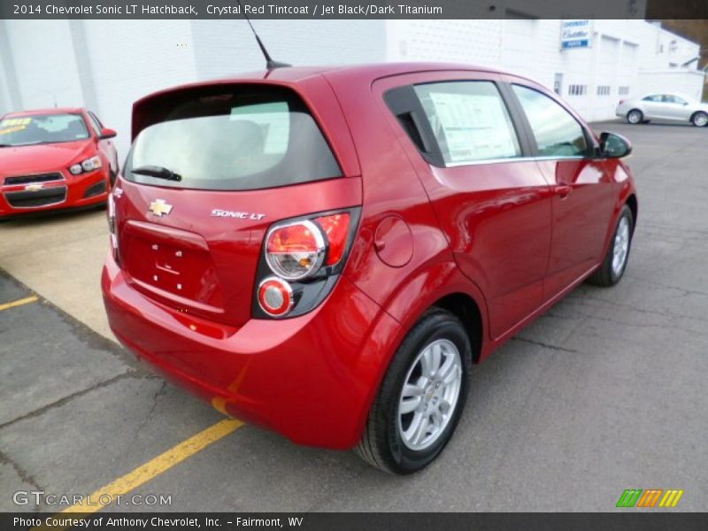 Crystal Red Tintcoat / Jet Black/Dark Titanium 2014 Chevrolet Sonic LT Hatchback