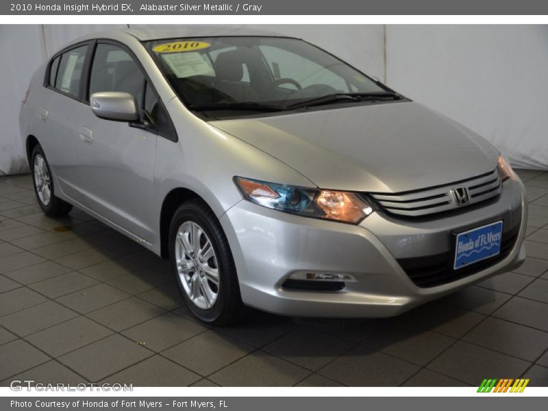 Alabaster Silver Metallic / Gray 2010 Honda Insight Hybrid EX