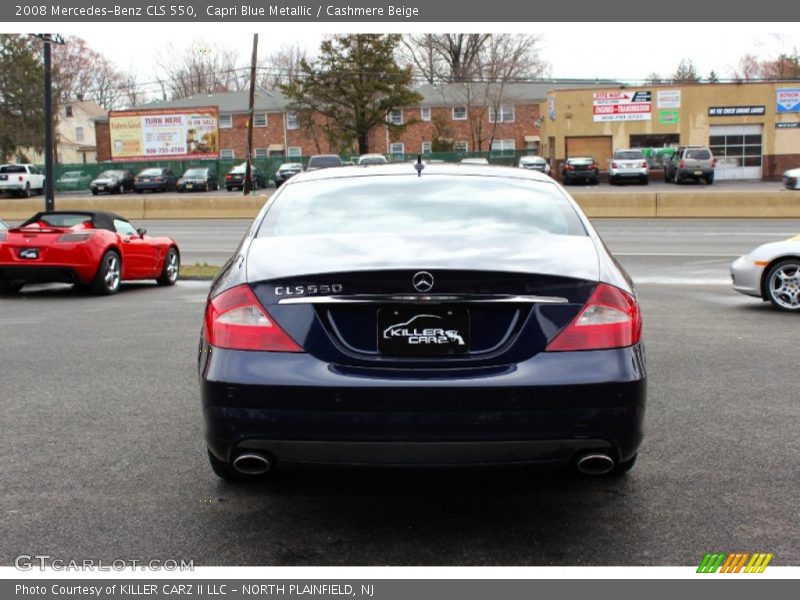 Capri Blue Metallic / Cashmere Beige 2008 Mercedes-Benz CLS 550