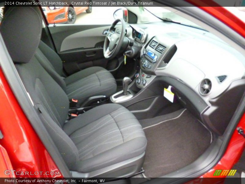 Crystal Red Tintcoat / Jet Black/Dark Titanium 2014 Chevrolet Sonic LT Hatchback