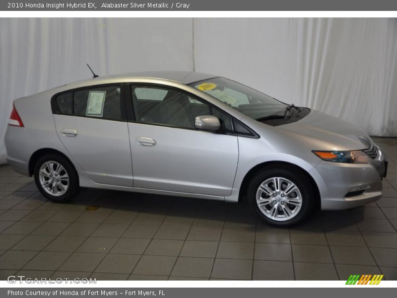 Alabaster Silver Metallic / Gray 2010 Honda Insight Hybrid EX