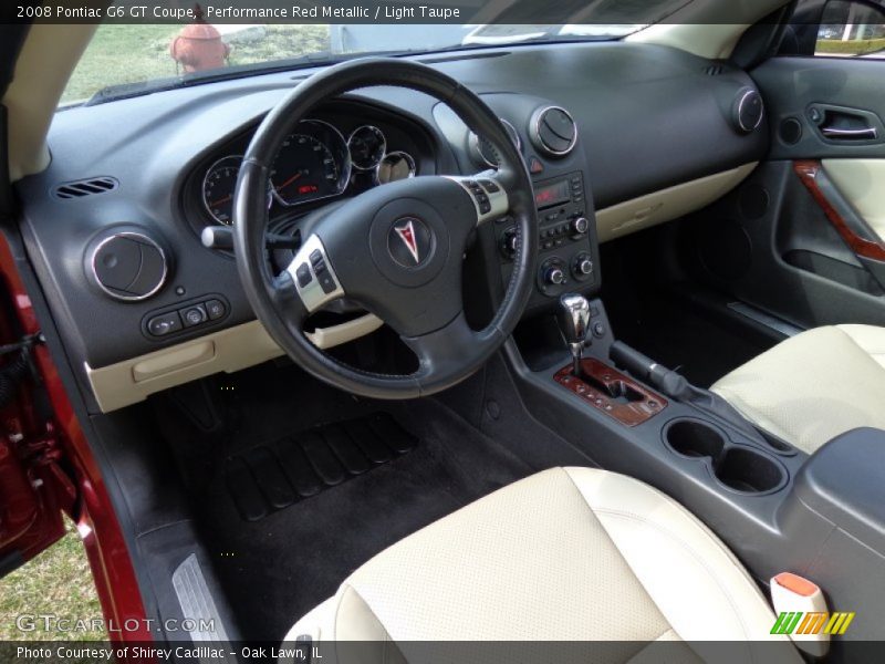 Performance Red Metallic / Light Taupe 2008 Pontiac G6 GT Coupe