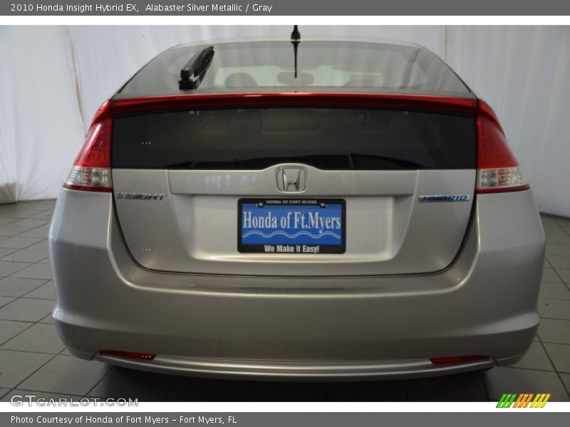 Alabaster Silver Metallic / Gray 2010 Honda Insight Hybrid EX