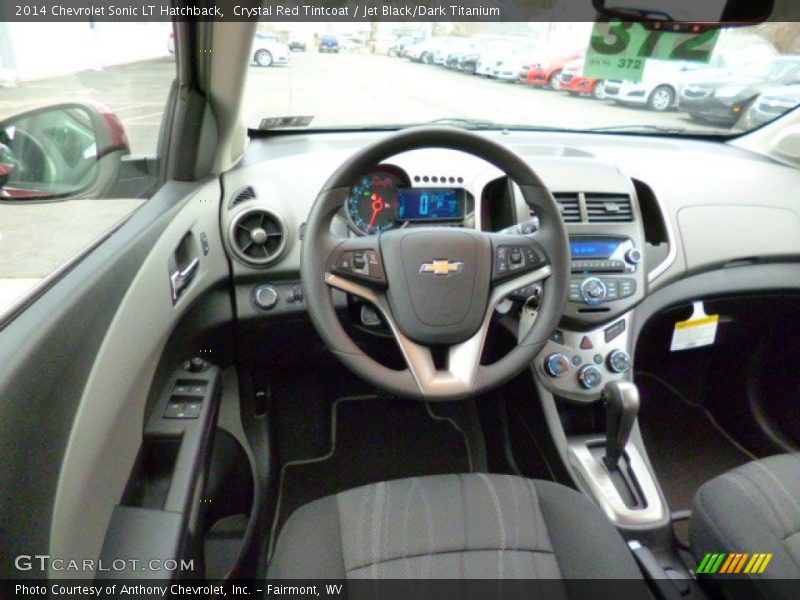 Crystal Red Tintcoat / Jet Black/Dark Titanium 2014 Chevrolet Sonic LT Hatchback