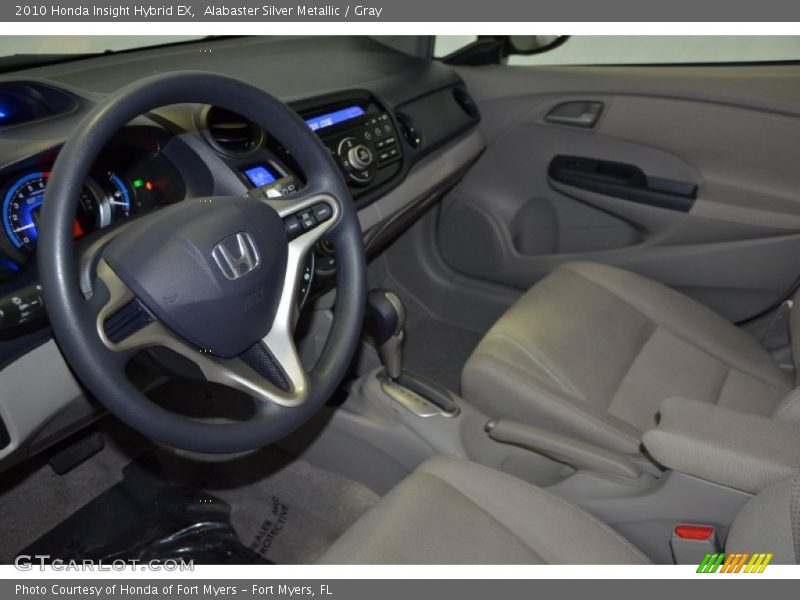 Alabaster Silver Metallic / Gray 2010 Honda Insight Hybrid EX
