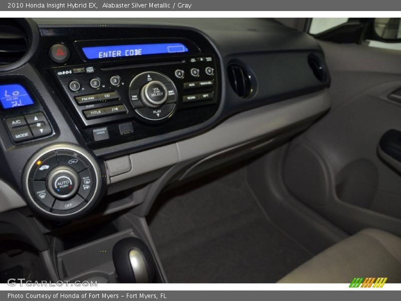Alabaster Silver Metallic / Gray 2010 Honda Insight Hybrid EX