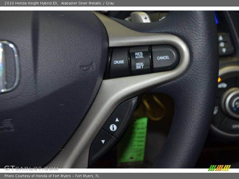 Alabaster Silver Metallic / Gray 2010 Honda Insight Hybrid EX