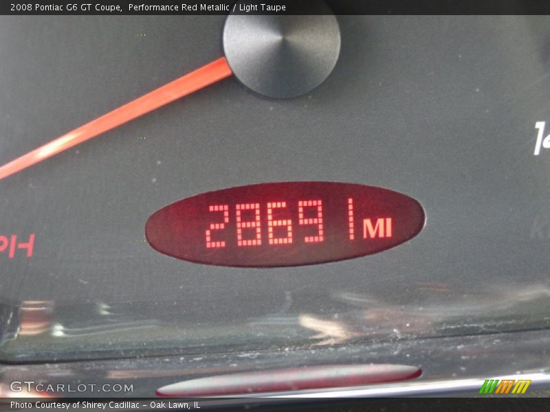 Performance Red Metallic / Light Taupe 2008 Pontiac G6 GT Coupe