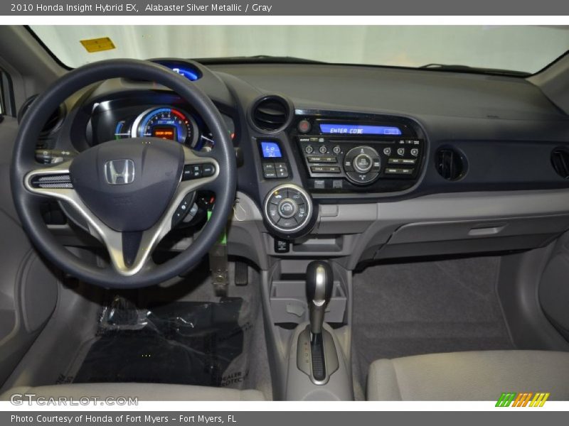 Alabaster Silver Metallic / Gray 2010 Honda Insight Hybrid EX