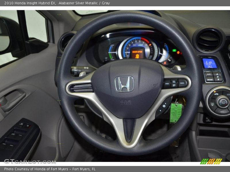 Alabaster Silver Metallic / Gray 2010 Honda Insight Hybrid EX