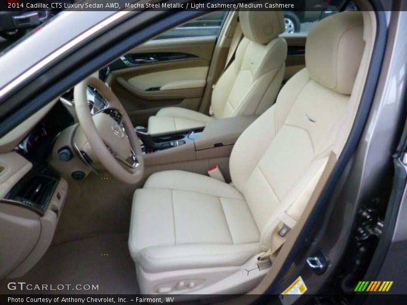 Mocha Steel Metallic / Light Cashmere/Medium Cashmere 2014 Cadillac CTS Luxury Sedan AWD