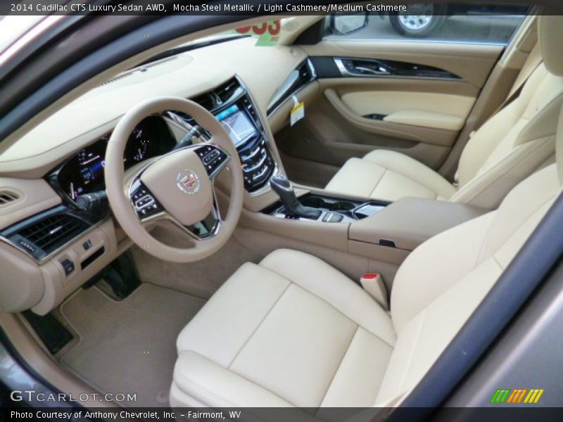 Mocha Steel Metallic / Light Cashmere/Medium Cashmere 2014 Cadillac CTS Luxury Sedan AWD