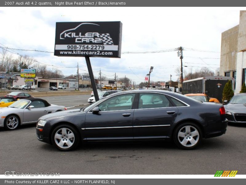 Night Blue Pearl Effect / Black/Amaretto 2007 Audi A8 4.2 quattro