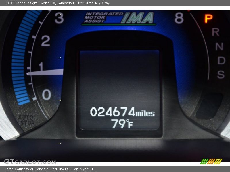 Alabaster Silver Metallic / Gray 2010 Honda Insight Hybrid EX