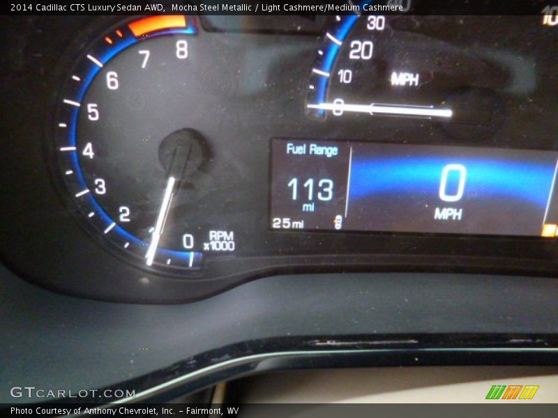 Mocha Steel Metallic / Light Cashmere/Medium Cashmere 2014 Cadillac CTS Luxury Sedan AWD