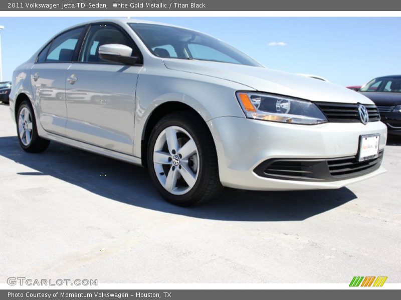 White Gold Metallic / Titan Black 2011 Volkswagen Jetta TDI Sedan