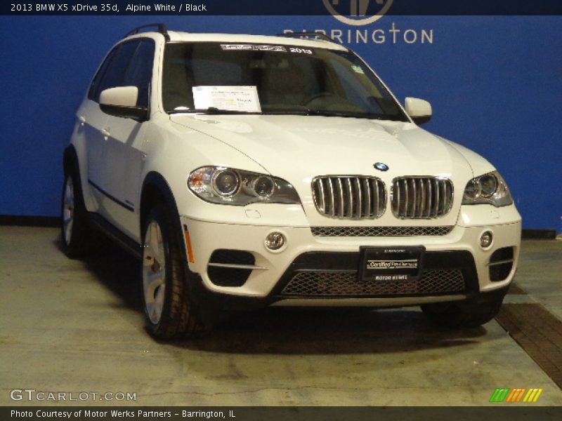 Alpine White / Black 2013 BMW X5 xDrive 35d