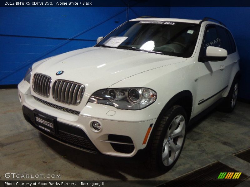 Alpine White / Black 2013 BMW X5 xDrive 35d