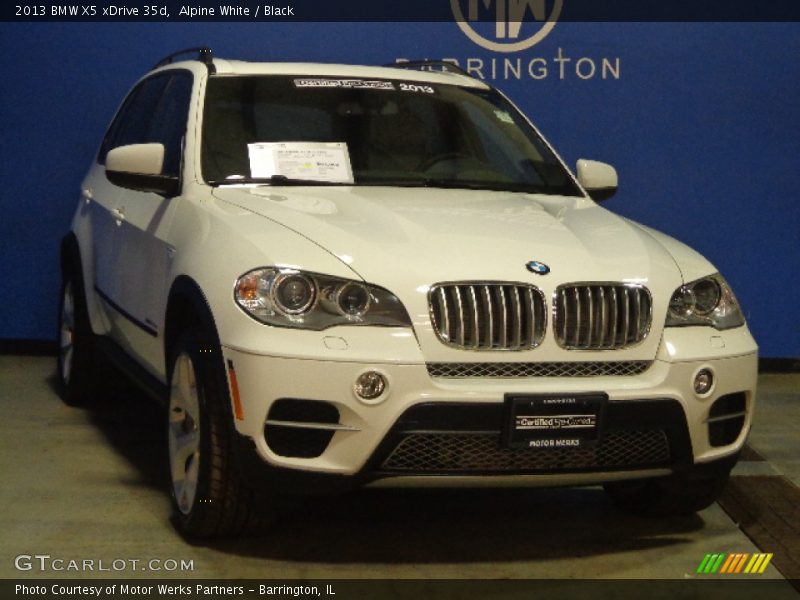 Alpine White / Black 2013 BMW X5 xDrive 35d