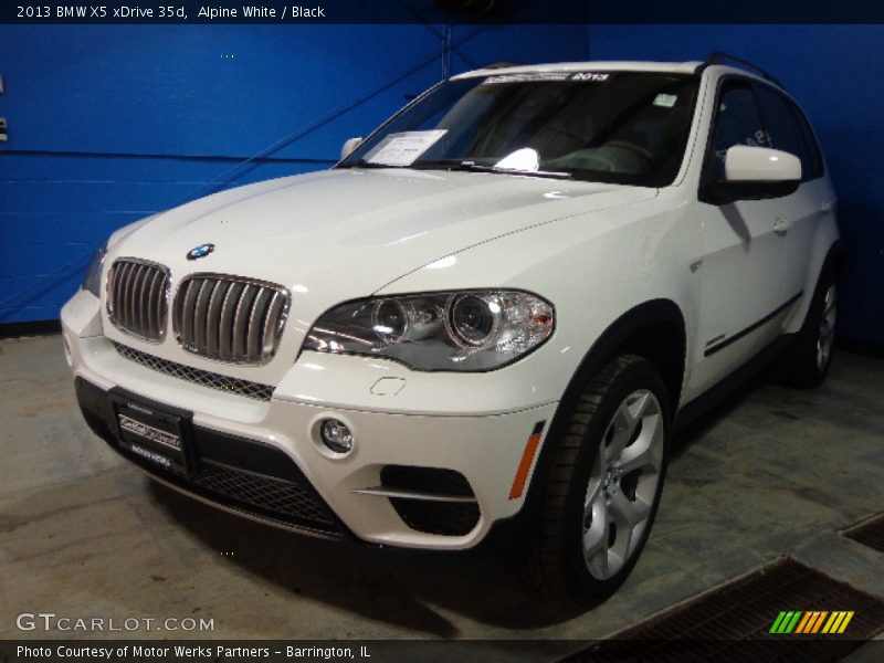 Alpine White / Black 2013 BMW X5 xDrive 35d