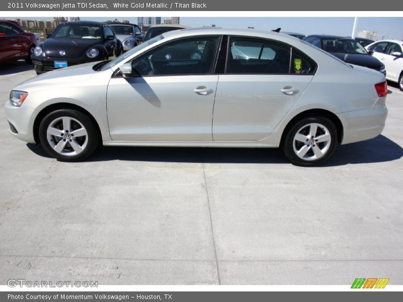 White Gold Metallic / Titan Black 2011 Volkswagen Jetta TDI Sedan
