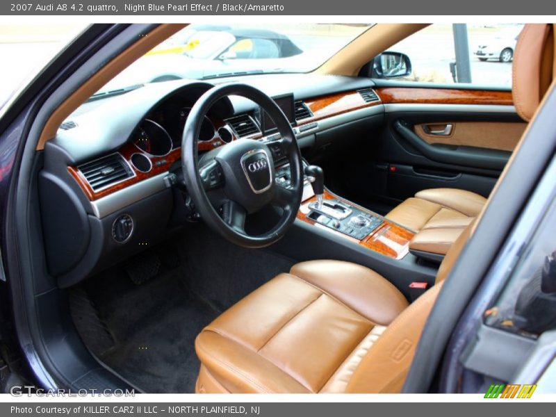  2007 A8 4.2 quattro Black/Amaretto Interior